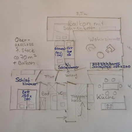 Im Haus Lotus Mit Grossem Balkon Und Garten Апартаменты Бад-Урах